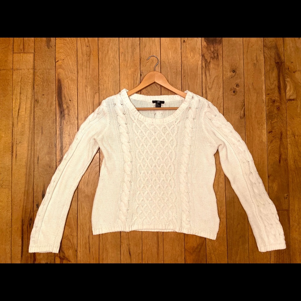 White Knit Sweater from H&M